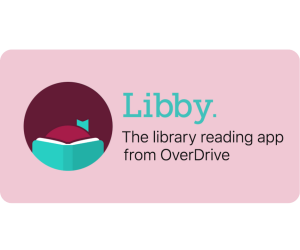 Libby Logo and "Libby: The library reading app from OverDrive" in text